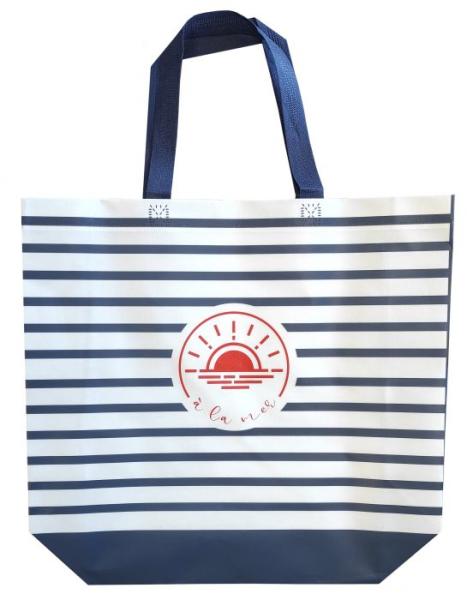 Tasche - Maritime - Shopper - Strandtasche - Einkaufstasche - Bretagne - Meer - Atlantik - Beutel - bretonisch